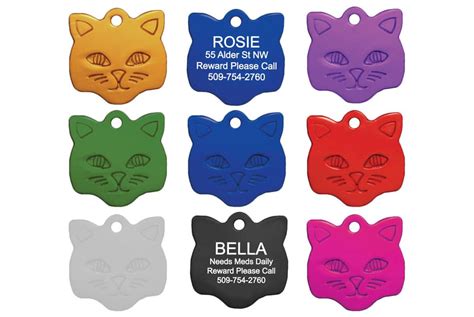 custom cat tags|engravable cat tags.